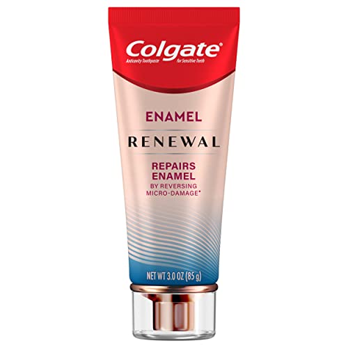 Colgate Enamel Renewal Enamel Repair Toothpaste with Whitening, Mint Whitening Toothpaste, 3 Oz