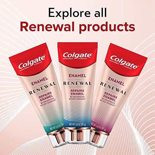 Colgate Enamel Renewal Enamel Repair Toothpaste with Whitening, Mint Whitening Toothpaste, 3 Oz