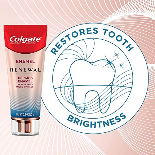 Colgate Enamel Renewal Enamel Repair Toothpaste with Whitening, Mint Whitening Toothpaste, 3 Oz