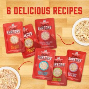 Stella & Chewy's Stella’s Shredrs Grass Fed & Cage Free Beef & Chicken Recipe in Broth, 2.8 oz. Pouches (Pack of 24)