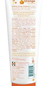 Himalaya Botanique Kids Toothpaste, Orange Flavor to Reduce Plaque and Keep Kids Brushing Longer, Fluoride Free, 4 oz, 2 Pack