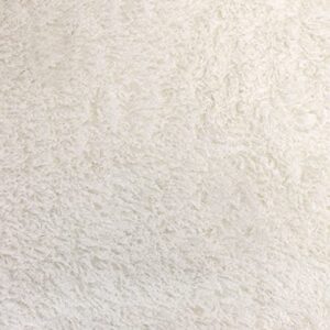 texco inc fluffly flokati faux fur fabric-1 yard, white