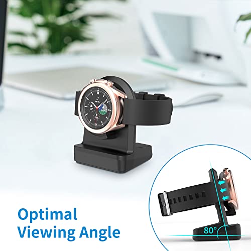 SOKUSIN Stand for Samsung Watch - Charger Dock Holder Base for Galaxy Watch 4/Watch 4 Classic/Watch 3/Active 2/Active, Cable Management Slot [No Charger Cable]