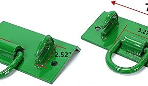 HECASA Tractor Bucket Hook Grab Hooks Compatible with John Deere Compact Tractor 1025R 2032R 3320 2520 Tractor Bucket Hooks D Rings Bolt on Heavy Duty