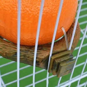 Bird Feeder Bowl Caged with Fruit Shape, Parrot Water Food Feeding Bowl for Small Animal Bird Parrot Drinking Cup Container Cage,Corn-Shape