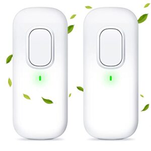 negative ion generator 2 pieces home plug in air purifier portable air freshner white mobile air ionizer filterless plug in air filter highest output air cleaner for remove dust, odor, pollutants