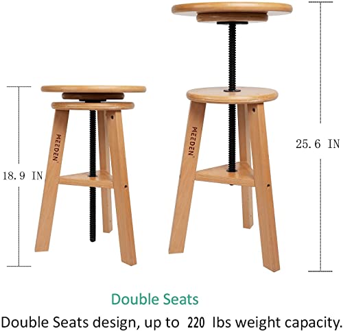 MEEDEN White Board Drafting Table and Stool Set, Height Adjustable Artist Stool and Craft Table, Tiltable Tabletop of Drawing Desk, Wooden Stool, Perfect for Writing, Artwork, Artists Studio