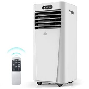 8500 btu portable air conditioner with remote control cool to 350 square feet, touch screen, portable ac unit with cooling, dehumidifier, fan 3-in-1