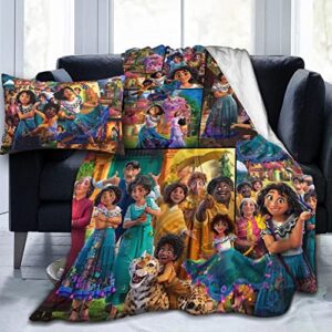 2pcs cartoon throw blanket/pillowcase lightweight plush cozy soft air conditioner blankets 50"x40"