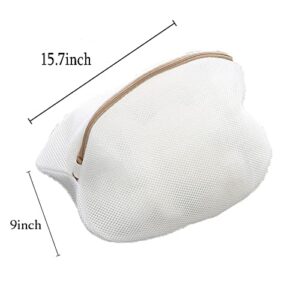 DNYSYSJ 2Pcs Zipped Laundry Washing Bags Underwear Bra Socks Clothes Washing Mesh Bag