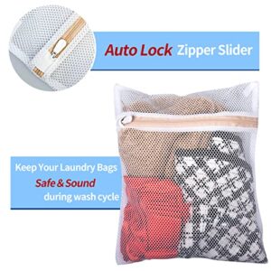 Yang Yao 3pcs 12x16in Durable Honeycomb Mesh Laundry Bags, Reusable Mesh Laundry Bags for Delicates,Small Mesh Laundry Bags with Zipper, Washing Bags for Laundry