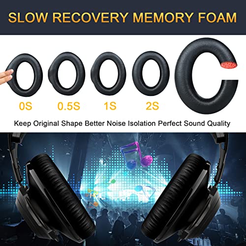 HyperX Cloud Revolver Headphones Replacement Earpads, GVOEARS Ear Cushions Pads for HyperX Cloud Revolver/Revolver S Gaming Headset, Premium Protein Leather Softer Memory Foam