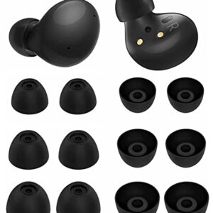 ALXCD Ear Tips Compatible with Galaxy Buds Galaxy Buds Plus Galaxy Buds 2 Headphone, S/M/L 6 Pairs Silicone Eartips, Compatible with Galaxy Buds2 Galaxy Buds Plus SM-R170 SM-R175 SM-R177, SML Black