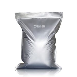 easom 2 gallon mylar bags, large mylar bags for food storage 2 gallon 5 mil thick resealable mylar bags with aluminum foil. (2 gallon x 20)