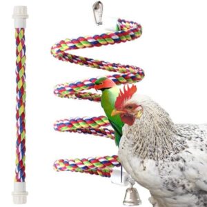 60" Rope Bungee Bird Toy Bird Perch 150CM (60") for Chicken and Parakeet