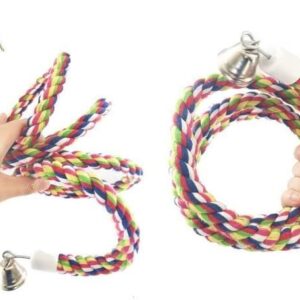 60" Rope Bungee Bird Toy Bird Perch 150CM (60") for Chicken and Parakeet