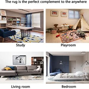 CORYUEE 3D Football Rug for Boys Bedroom Water and Fire Cool Room Decoration Living Room Sofa Throw Rugs