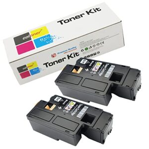 coloner 106r02759 remanufactured 6020 toner cartridge replacement for xerox phaser 6022 6020 xerox workcentre 6025 6027 high page yield constant compatibility quick installation black 2 pack