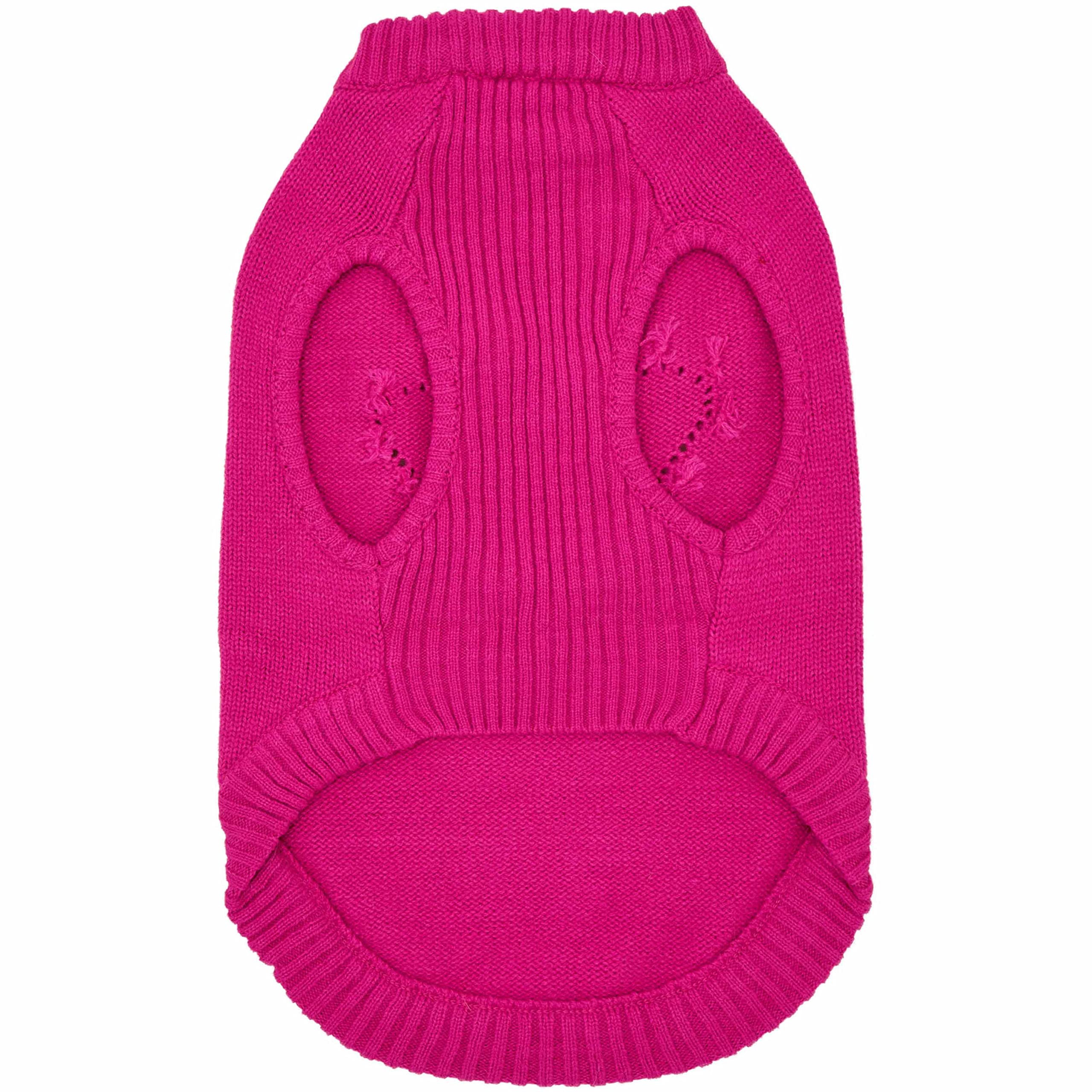 Blueberry Pet 2023 New Heart Dog Sweater Valentine’s Day Clothes for Small Girl Dogs, Hot Pink Pullover Crewneck Holiday Apparel, Back Length 8”