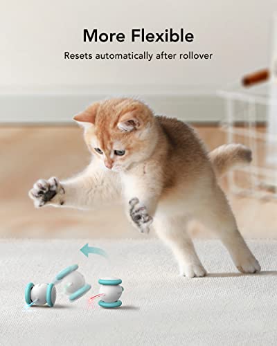 Petlibro Interactive Cat Toys for Indoor Cats, Automatic Cat Toy with LED Lights, Cat Mouse Toys, Smart Sensing Cat Toys, Moving Cat Toy, Smart Electric Cat Toy, USB Rechargeable, Auto On/Off