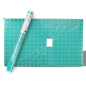 free motion quilting slider mat with tacky back 12’’ x 20’’, self-sticky quilting accessory slip mat, help easy sewing mat with grid marked - 1 piece