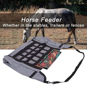 Horse Hay Bag, Oxford Cloth Slow Feed Horse Feeding Bag Large Capacity Horse Feeder Tote Bag for Horse Sheep Cow