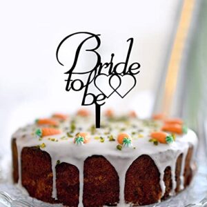 Bride To Be Custom Engagement Wedding Caketopper Anniversary Wedding Party Supplies For Couples Bridal Shower Gifts Acrylic Black