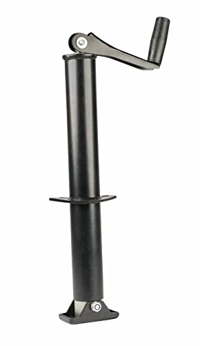 Mytee Products A Frame Trailer Jack - 2000 lbs Capacity, Black | Heavy-Duty Top Wind Tongue Jack - Ideal for RV, Utility, Boat & Marine Trailers