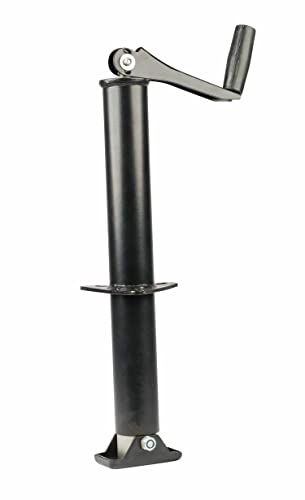 Mytee Products A Frame Trailer Jack - 2000 lbs Capacity, Black | Heavy-Duty Top Wind Tongue Jack - Ideal for RV, Utility, Boat & Marine Trailers