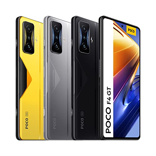 Poco F4 GT 5G + 4G LTE 256GB + 12GB Factory Unlocked 6.67" 120Hz 64Mp Triple Camera (Not Verizon Sprint Boost Cricket Metro At&T) + (w/Fast Car Charger Bundle) (Stealth Black)