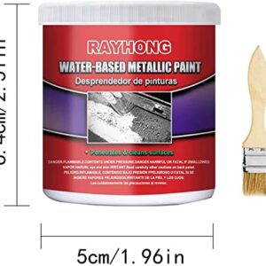 WKHOEOYV 100ML Rust Cleaner, Water-Based Metal Rust Remover,Car Chassis Derusting,Multi-Functional Car Metallic Paint Anti-Rust Chassis Universal Rust Converter Gel with Brush (1 Pcs)