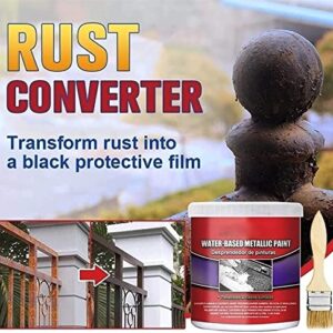 WKHOEOYV 100ML Rust Cleaner, Water-Based Metal Rust Remover,Car Chassis Derusting,Multi-Functional Car Metallic Paint Anti-Rust Chassis Universal Rust Converter Gel with Brush (1 Pcs)