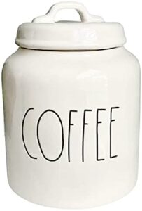 rae dunn magenta finely glazed ceramic coffee canister with lid