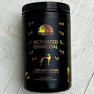 activated charcoal powder for dogs and all pets, livestock. organic. for digestive upset, poisonings, detox, dental health, kidney relief, general well-being, longevity, 10 oz / 1qt