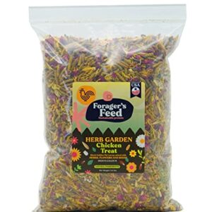 Forager's Feed Black Soldier Fly Larvae - Chicken Treat with Calming Flowers for Chicken and Livestock, 2 Lbs. Resealable Bag