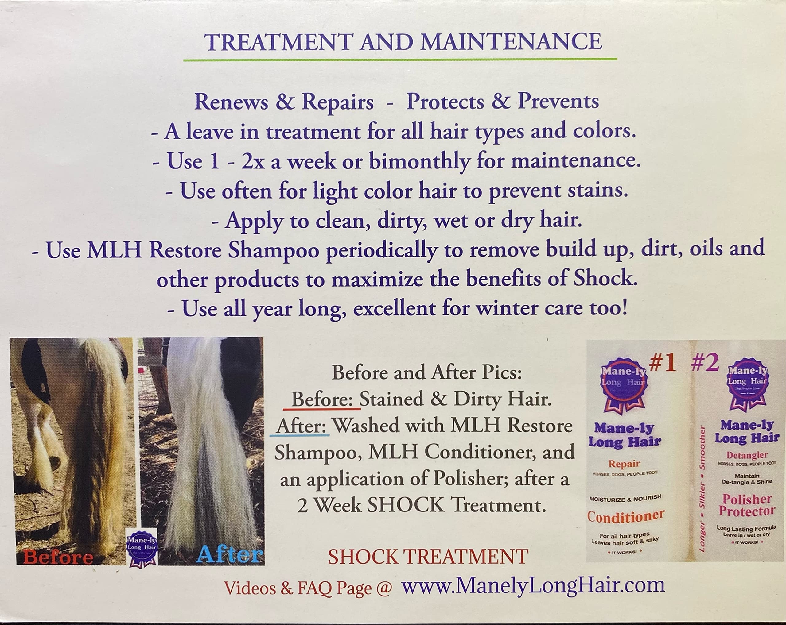 Mane-ly Long Hair SHOCK! Treatment