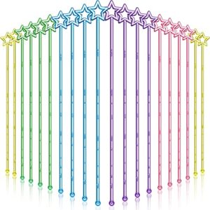 20 pcs teacher pointers for classroom mini hand reading pointers star metallic princess fairy wands plastic finger pointer stick kindergarten learning pointing hand stick for kids girls students