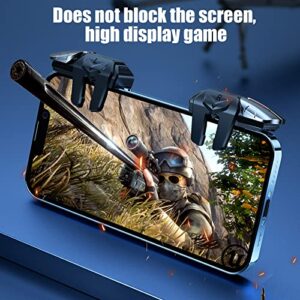 6 Trigger PUBG Mobile Controller,Mobile Game Controller for PUBG with 6 Trigger for Call of Duty/Fortnite/Knives Out/Rules of Survival,Mobile Triggers for 6 Fingers Compatible with iPhone Android iPad