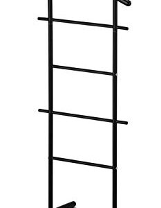 KB Designs - Suit & Tie Freestanding Valet Stand Clothing Organizer Rack, Black