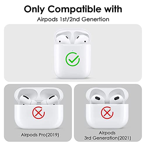 MZELQ Compatible with Airpods 1 Case, Airpods 2 Case Strawberry Cute Pattern, Soft TPU Airpods Case for Girls Women + 1* Mental Ring, Protective Airpods 1/2 Case