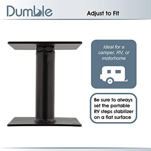 Dumble RV Step Stabilizer - 4-8in Adjustable Height Step Tool with 1000lb Load Capacity for Camper, Motorhome, or RV