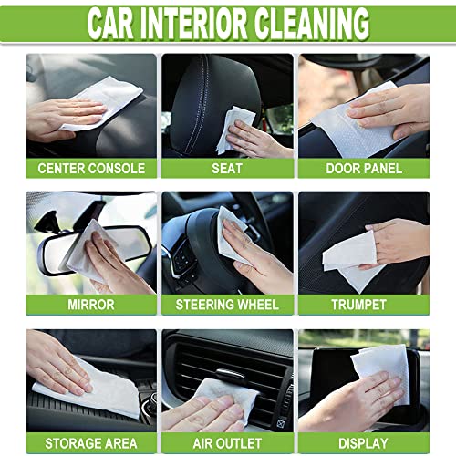 Air Jungles All Purpose Car and Home Cleaning Wipes 70 Count (Pack of 1), Extra Large 8" x 10" Size Cleaner Wipes for Car Interior Household Appliance Yoga Mat Desk Gym Equipment Couch Desk & More