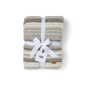 UGG - Daybreak Throw Blanket - Soft Striped Ombre Throw Blanket - 50" x 70" - Warm Accent Blanket for Couch or Bed - Cozy Home Décor - Stone