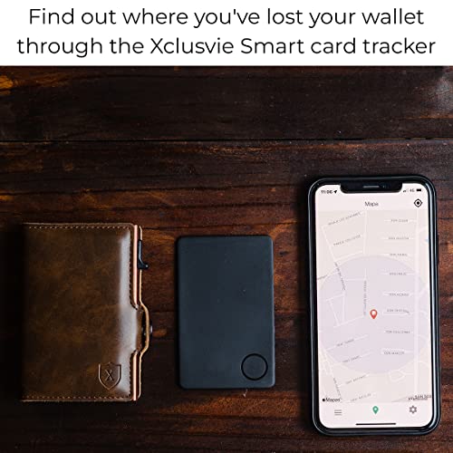 Xclusive Slim & Sleek Bluetooth Smart Card Tracker - Item Locator & Finder for Wallets, Passports & Electronic Devices & More - Waterproof GPS Wallet Tracker with Built-in 2 Year Battery