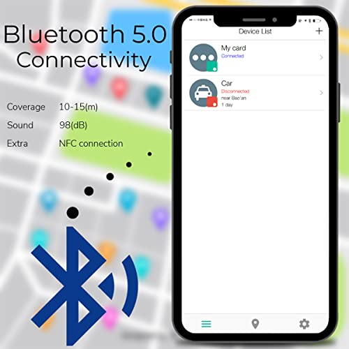 Xclusive Slim & Sleek Bluetooth Smart Card Tracker - Item Locator & Finder for Wallets, Passports & Electronic Devices & More - Waterproof GPS Wallet Tracker with Built-in 2 Year Battery