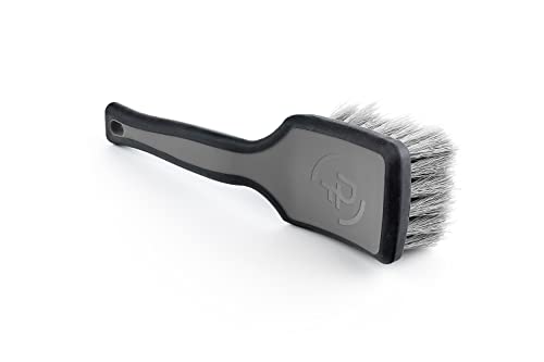 Detail Factory - Tire Scrub Brush - Stiff Synthetic Bristles, Ergonomic Design, Clean Your Tires with Ease, Grey