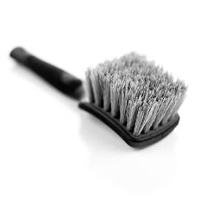 Detail Factory - Tire Scrub Brush - Stiff Synthetic Bristles, Ergonomic Design, Clean Your Tires with Ease, Grey