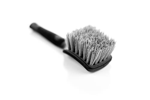 Detail Factory - Tire Scrub Brush - Stiff Synthetic Bristles, Ergonomic Design, Clean Your Tires with Ease, Grey