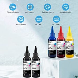 JoyPrinting Ink Refill Kit for HP Printer Cartridges HP 67 60 61 62 63 65 950 951 952 962 920 901 902 932 933 934 940 Refillable Ink Cartridges CISS System (5 x 100ml, Black, Cyan, Magenta, Yellow)