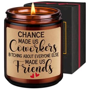 leado coworker candle - work bestie gifts for women, men - going away gift, coworker leaving gifts, thank you gifts, farewell gifts for coworkers - friend gifts, funny birthday gifts for women